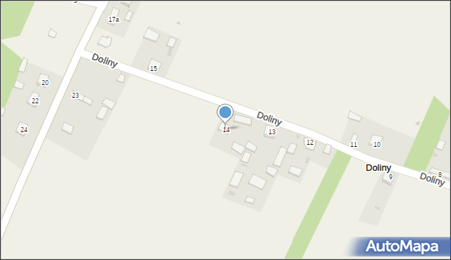 Doliny, Doliny, 14, mapa Doliny