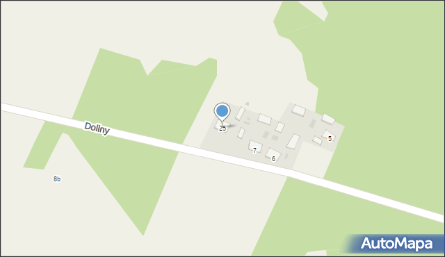 Doliny, Doliny, 25, mapa Doliny