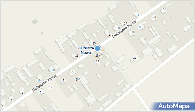 Dolistowo Nowe, Dolistowo Nowe, 26a, mapa Dolistowo Nowe