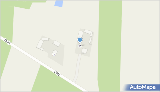 Doły, Doły, 15, mapa Doły