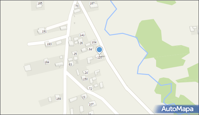 Doły, Doły, 120, mapa Doły