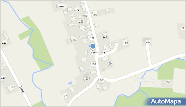 Doły, Doły, 126, mapa Doły