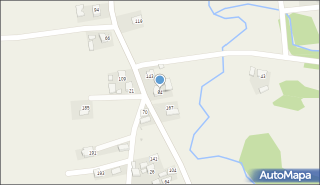 Doły, Doły, 84, mapa Doły