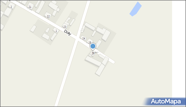 Doły, Doły, 26, mapa Doły
