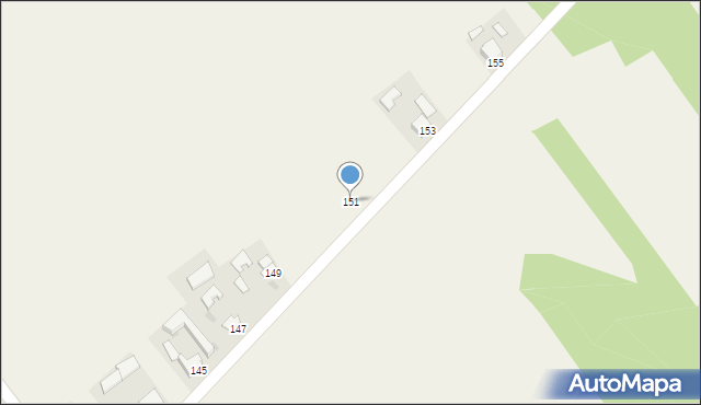 Doły Biskupie, Doły Biskupie, 151, mapa Doły Biskupie