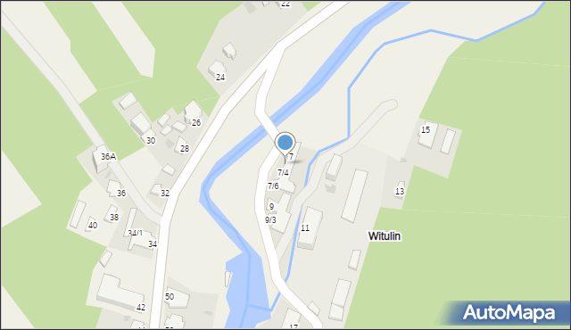 Doły Biskupie, Doły Biskupie, 7/3, mapa Doły Biskupie