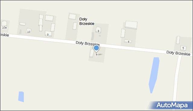 Doły Brzeskie, Doły Brzeskie, 7, mapa Doły Brzeskie