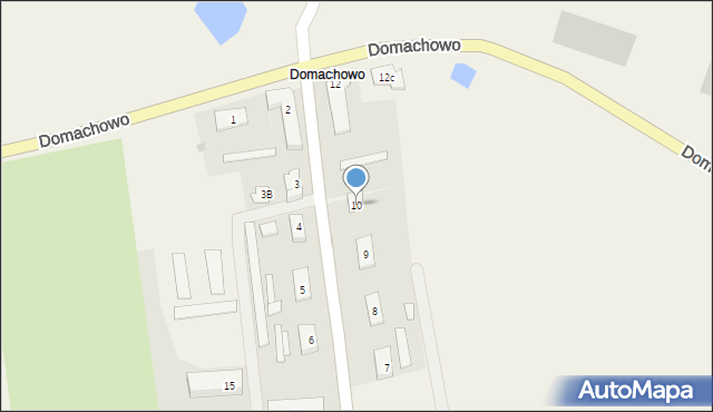 Domachowo, Domachowo, 10, mapa Domachowo
