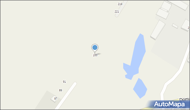 Domachowo, Domachowo, 100, mapa Domachowo