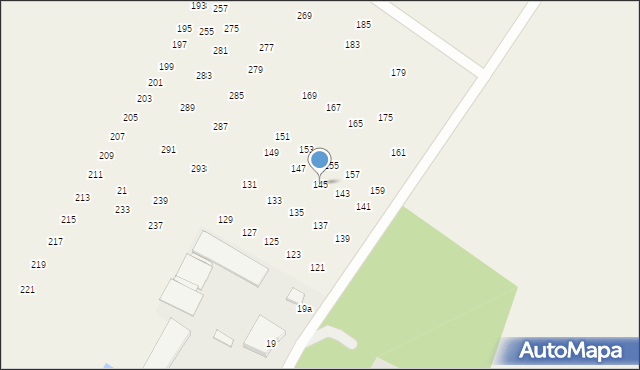 Domachowo, Domachowo, 145, mapa Domachowo