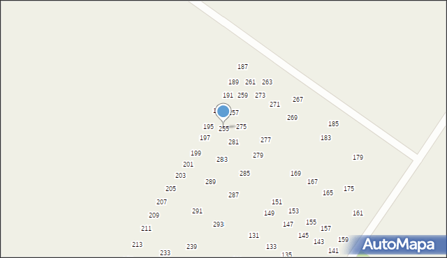 Domachowo, Domachowo, 255, mapa Domachowo