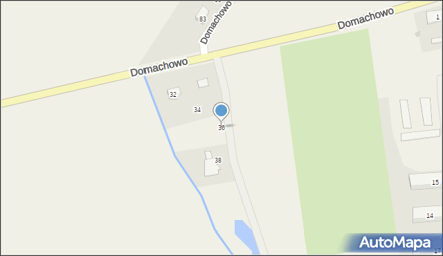 Domachowo, Domachowo, 36, mapa Domachowo