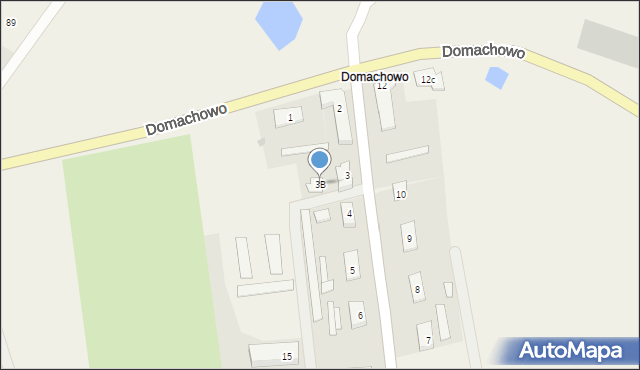 Domachowo, Domachowo, 3B, mapa Domachowo