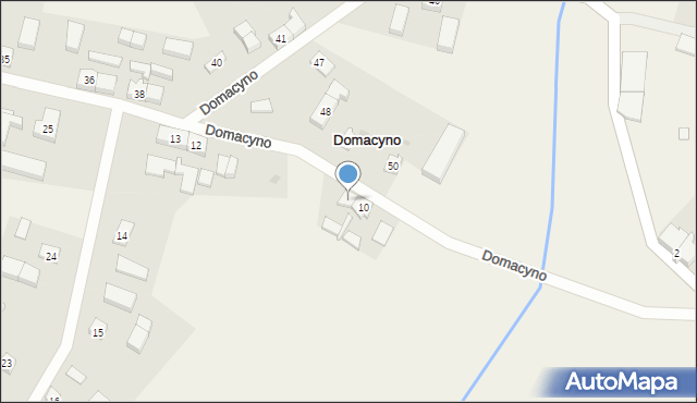 Domacyno, Domacyno, 11, mapa Domacyno