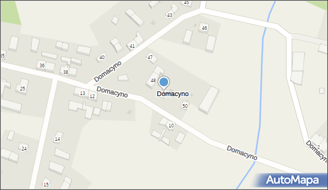 Domacyno, Domacyno, 49, mapa Domacyno