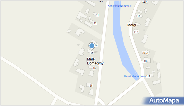 Domacyny, Domacyny, 15, mapa Domacyny