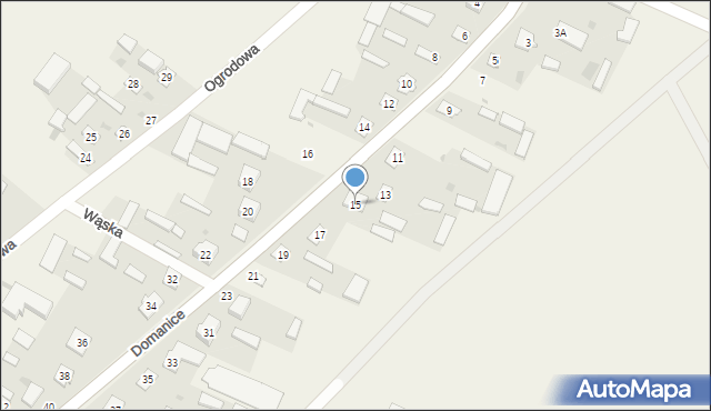 Domanice, Domanice, 15, mapa Domanice