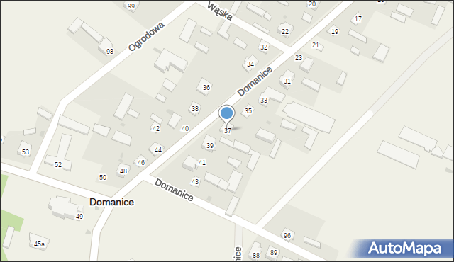 Domanice, Domanice, 37, mapa Domanice