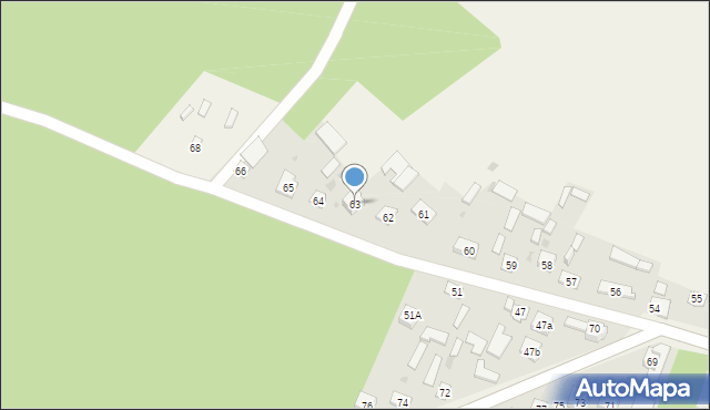 Domanice, Domanice, 63, mapa Domanice