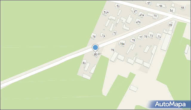 Domanice, Domanice, 80, mapa Domanice
