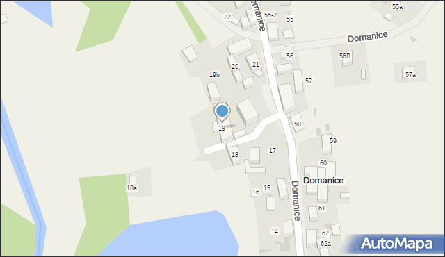 Domanice, Domanice, 19, mapa Domanice