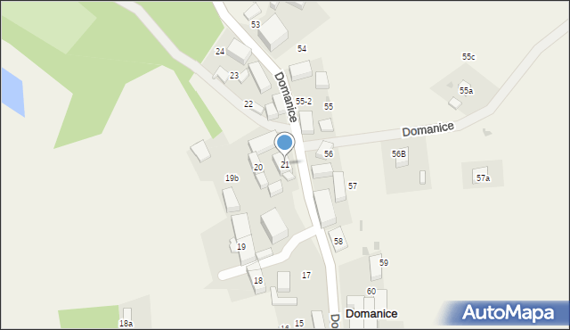 Domanice, Domanice, 21, mapa Domanice