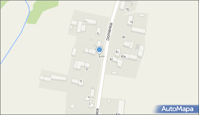 Domanice, Domanice, 7, mapa Domanice