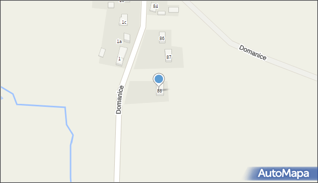Domanice, Domanice, 88, mapa Domanice