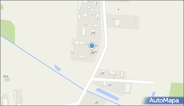 Domanice-Kolonia, Domanice-Kolonia, 105, mapa Domanice-Kolonia