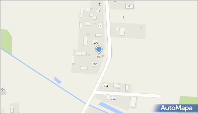 Domanice-Kolonia, Domanice-Kolonia, 107, mapa Domanice-Kolonia