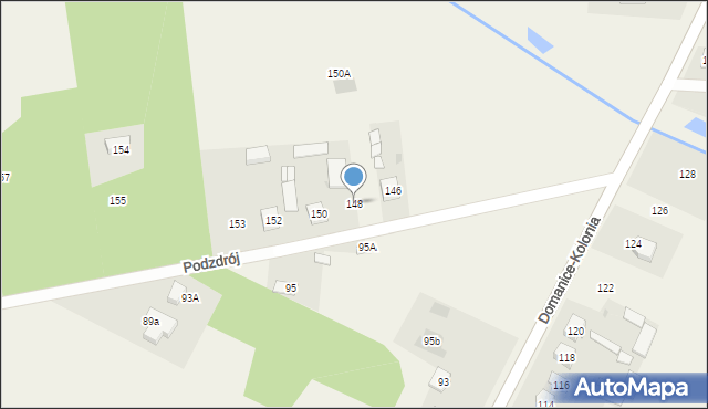 Domanice-Kolonia, Domanice-Kolonia, 148, mapa Domanice-Kolonia