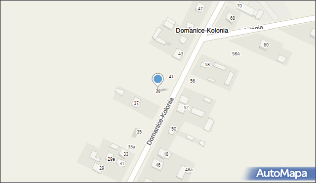 Domanice-Kolonia, Domanice-Kolonia, 39, mapa Domanice-Kolonia