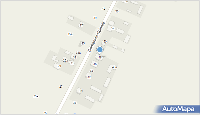 Domanice-Kolonia, Domanice-Kolonia, 48, mapa Domanice-Kolonia