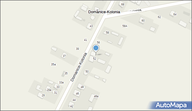 Domanice-Kolonia, Domanice-Kolonia, 54, mapa Domanice-Kolonia