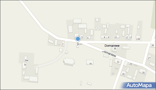 Domaniew, Domaniew, 37, mapa Domaniew