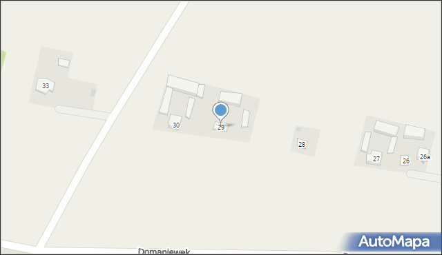 Domaniewek, Domaniewek, 29, mapa Domaniewek