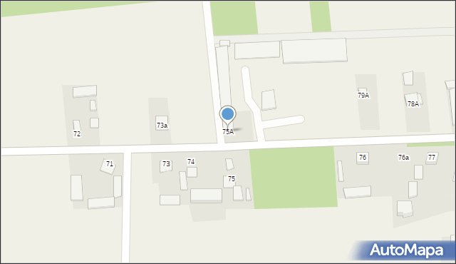 Domaniewice, Domaniewice, 75A, mapa Domaniewice