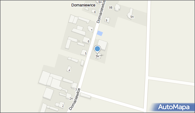 Domaniewice, Domaniewice, 5A, mapa Domaniewice