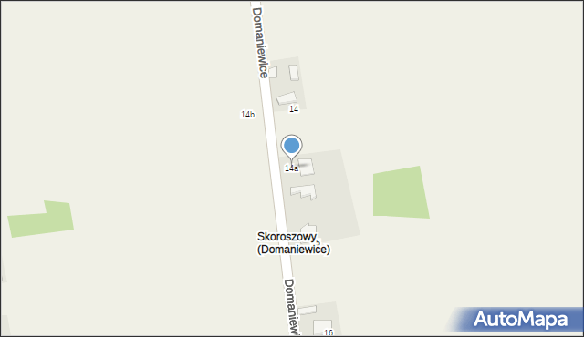 Domaniewice, Domaniewice, 14a, mapa Domaniewice