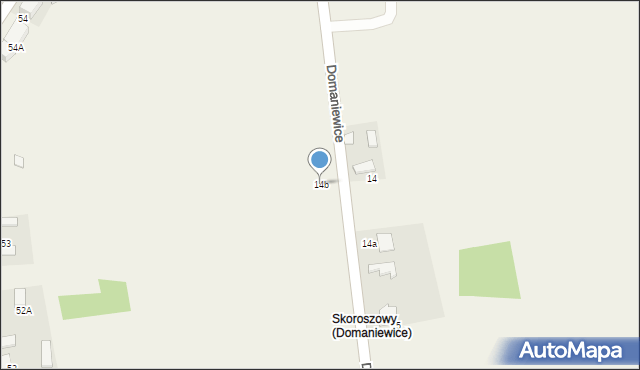 Domaniewice, Domaniewice, 14b, mapa Domaniewice