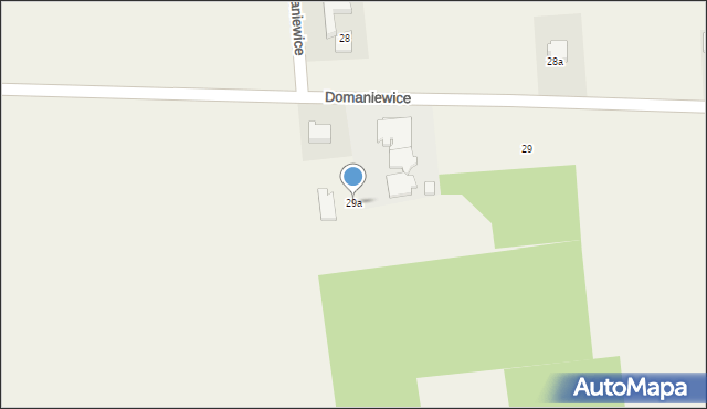 Domaniewice, Domaniewice, 29a, mapa Domaniewice