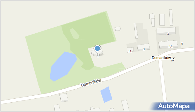 Domaników, Domaników, 1, mapa Domaników