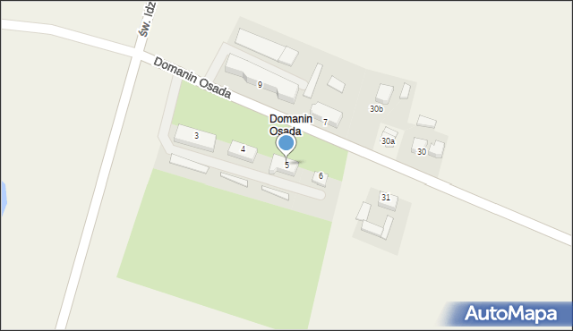 Domanin Osada, Domanin Osada, 5, mapa Domanin Osada
