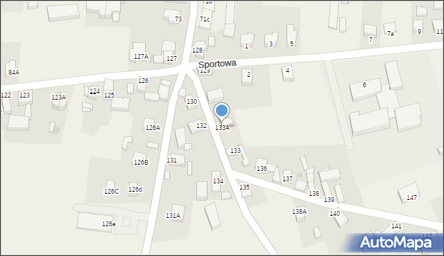 Domaniów, Domaniów, 133A, mapa Domaniów