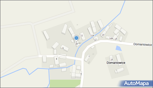 Domaniowice, Domaniowice, 10, mapa Domaniowice