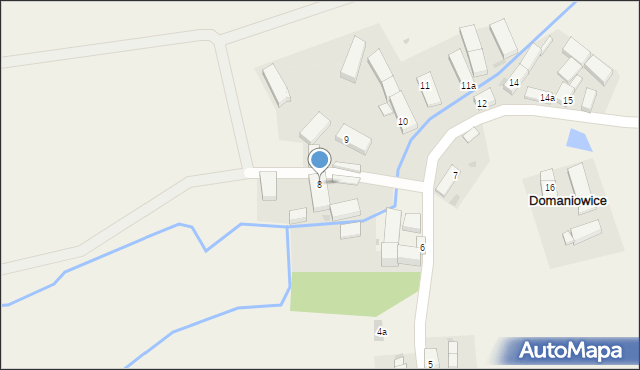 Domaniowice, Domaniowice, 8, mapa Domaniowice
