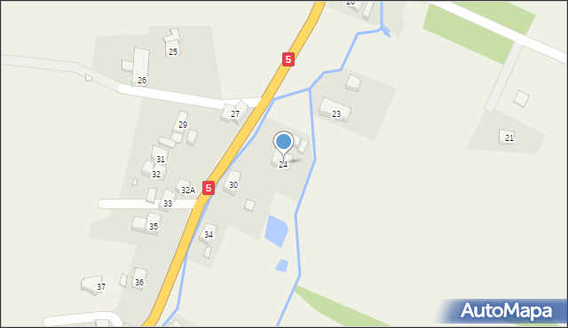 Domanów, Domanów, 24, mapa Domanów