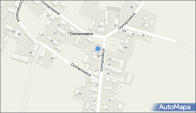 Domanowice, Domanowice, 19, mapa Domanowice