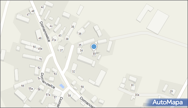 Domanowice, Domanowice, 33, mapa Domanowice