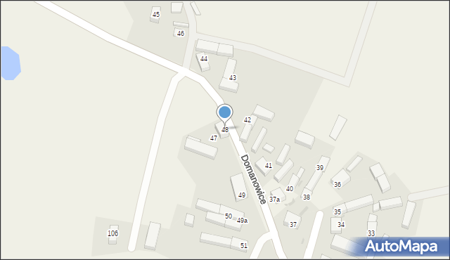 Domanowice, Domanowice, 48, mapa Domanowice